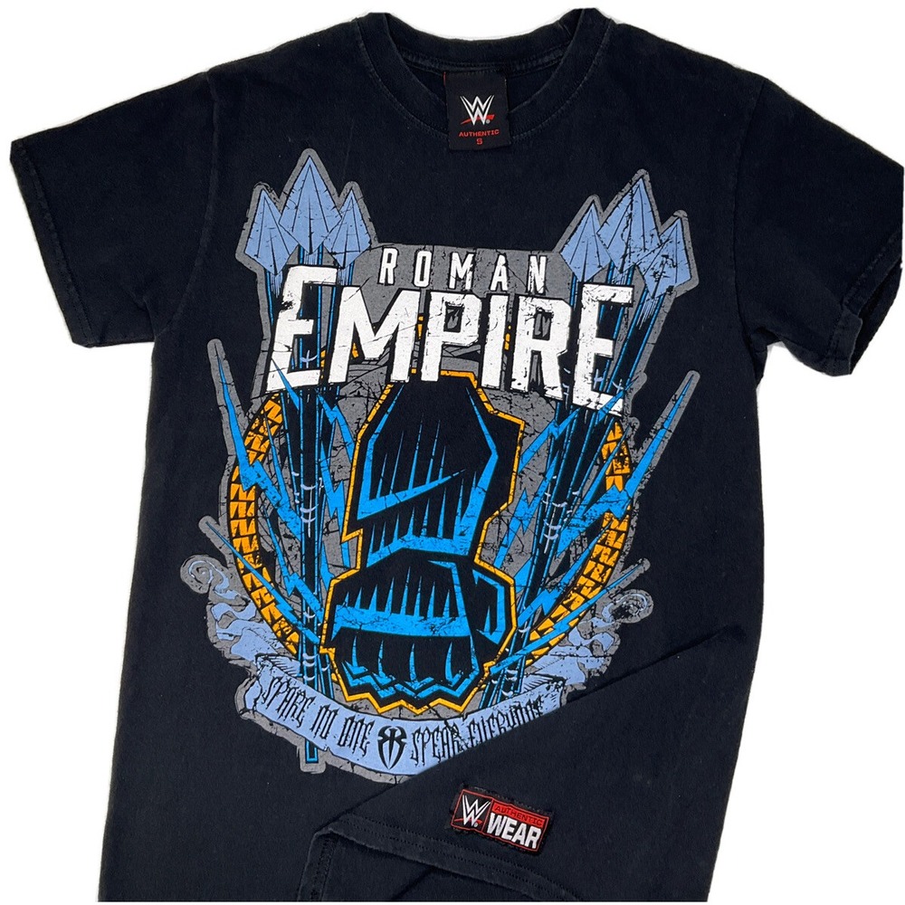 WWE Roman Reigns Shirt Roman Empire Graphic Tee 2016 Spare No One Youth Sz S